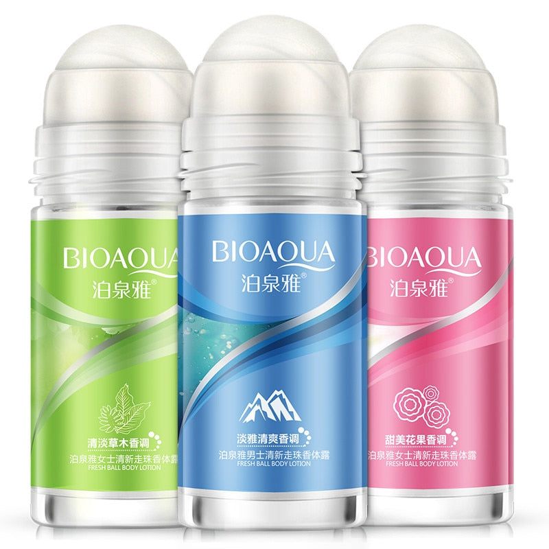 50ml Ball Body Lotion Antiperspirants Underarm Deodorant Roll on Bottle Fragrance Smooth Dry Perfumes Refreshing